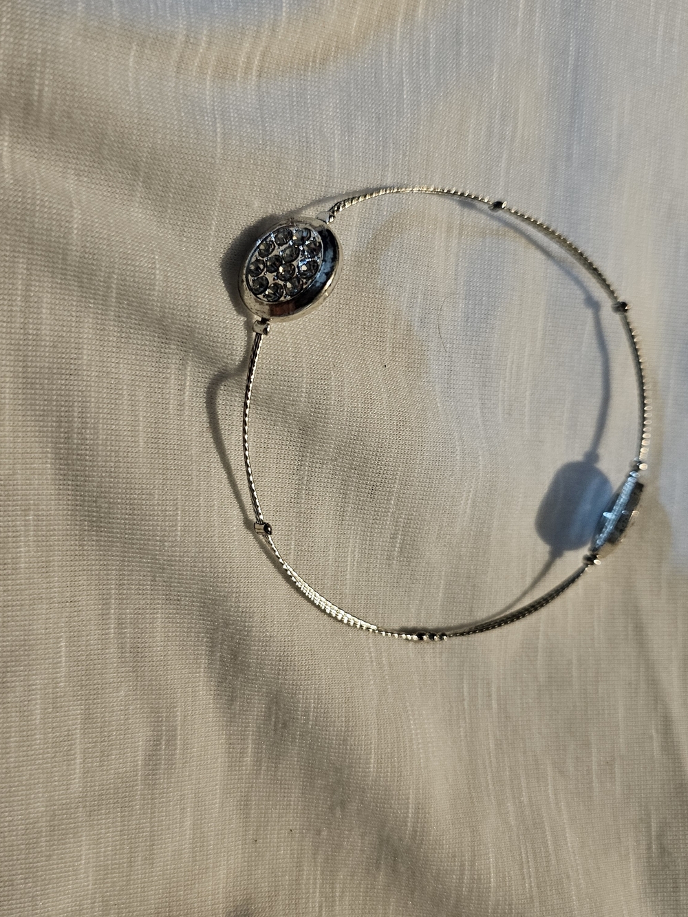 Sterling Silver Crystal Accent Women's Bracelet